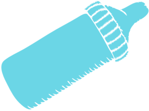 Baby boy bottle clipart