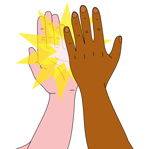High Five Clip Art - Tumundografico