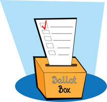 Clipart voting ballot