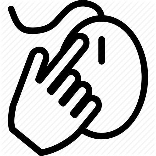 Hand on mouse, mouse, mouse using, pointing on mouse icon | Icon ...