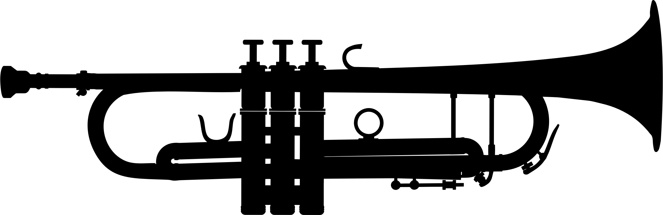 Clipart - Trumpet Silhouette 2