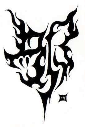 Kanji character tattoo design &#39;evil&#39; by lutamesta on DeviantArt