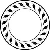 Fancy circle outline clipart
