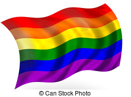 Rainbow flag clipart