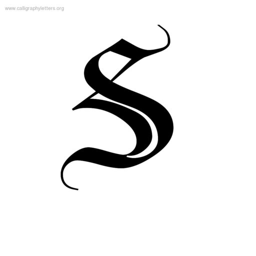 Calligraphy Alphabet S - ClipArt Best