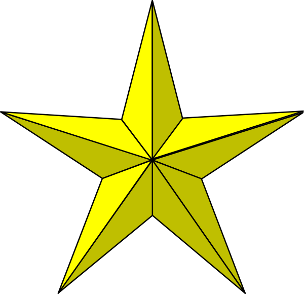 Gold Star Clip Art At Clker Com Vector Clip Art Online Royalty ...