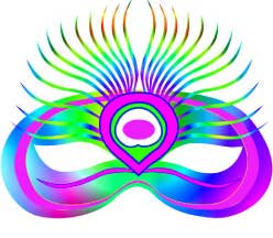 Fancy Feather Mask Clip Art