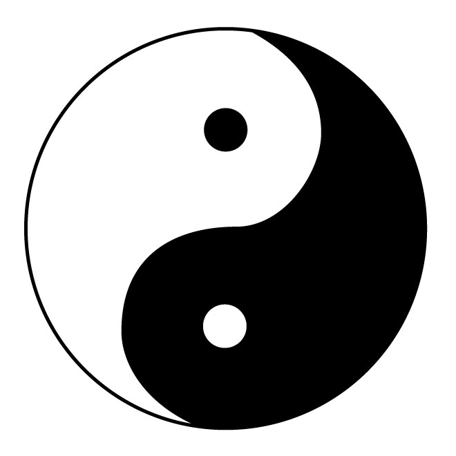 YIN YANG VECTOR SYMBOL - Download at Vectorportal