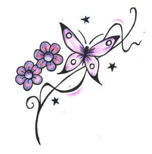 butterfly tattoo designs with tribal
