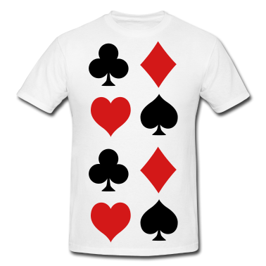 Playing Card Symbols T-Shirt ID: 5784361