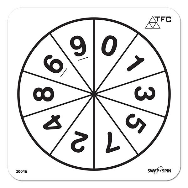 Number 0-9 Swap + Spin Insert - MATHS, Spinners - Product Detail ...