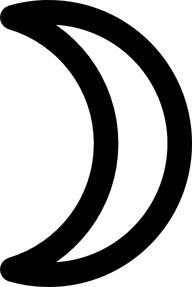 Moon Symbol Crescent clip art Free Vector