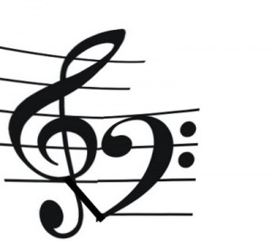 Treble Bass Clef Heart Tattoo - ClipArt Best