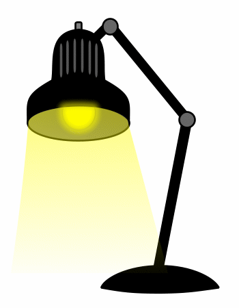 Drawing a cartoon lamp