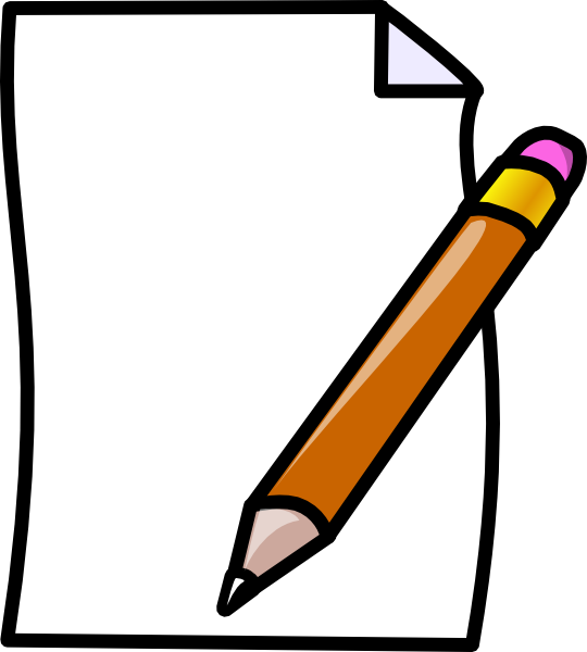 Paper Pencil clip art - vector clip art online, royalty free ...