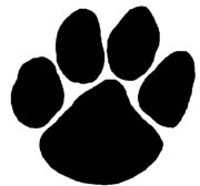 Wildcat Paw Print Clip Art