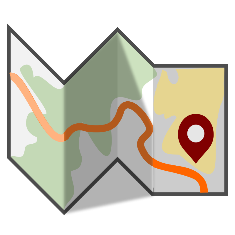 Map guide clipart
