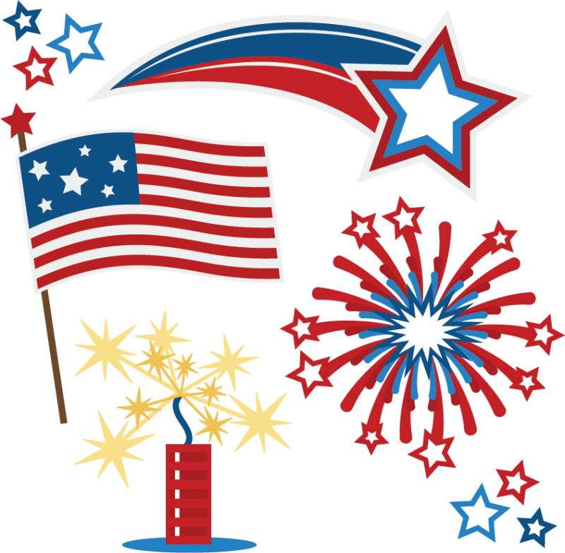 July 4th SVG set scrapbook title 4th of July SVG cut files free ...