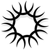 Spirally design element, abstract geometric motif, symbol, logo ...