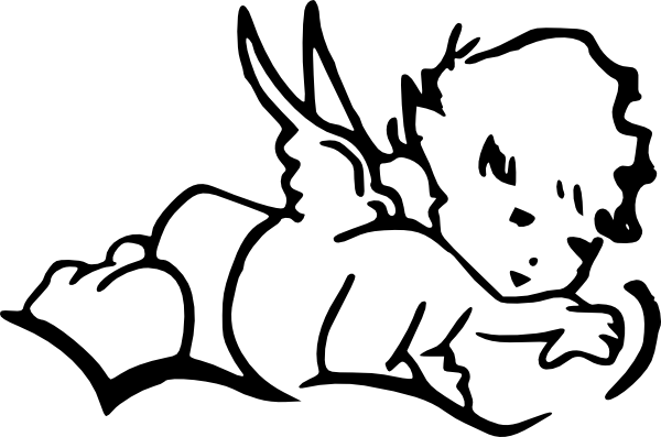 Angel Outline Clipart