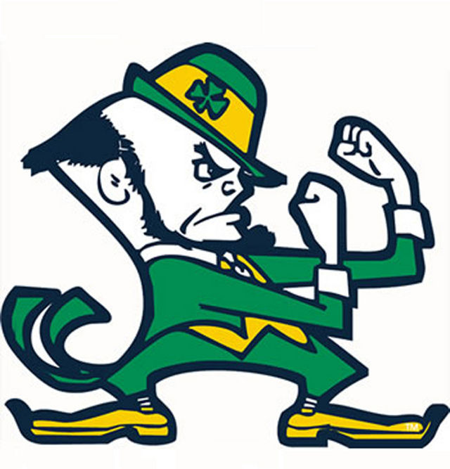 Notre Dame Fighting Irish Cross Stitch Pattern LOOK - Crafts Cross ...