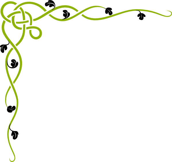 Jungle vine border clipart