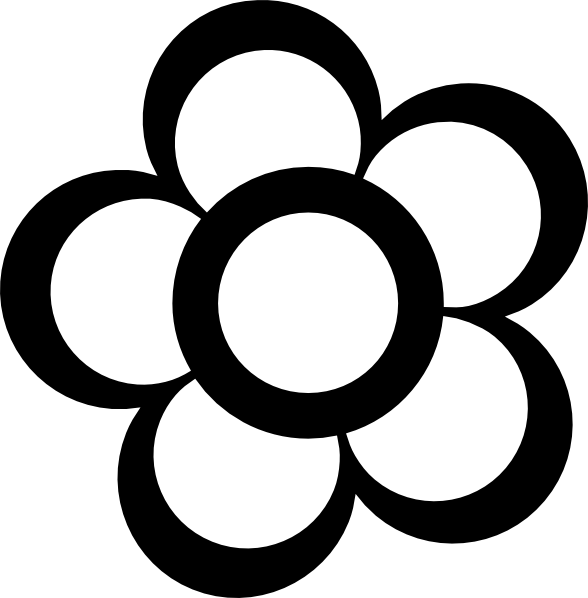 Clipart of flower outline png