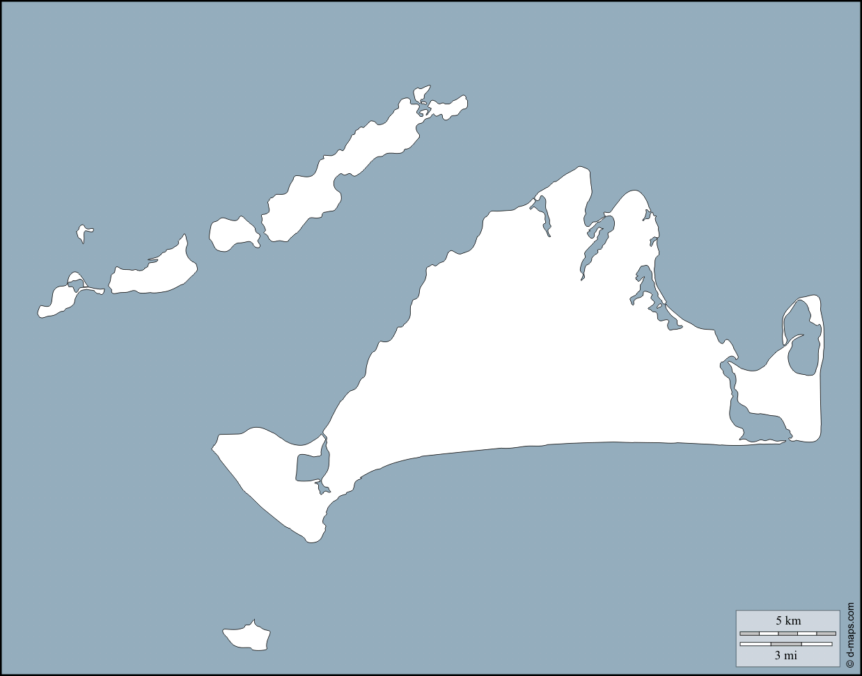 Dukes County: free map, free blank map, free outline map, free ...