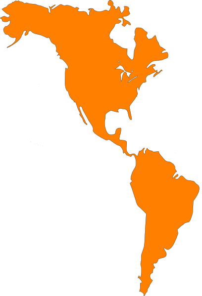 South America Outline Map Clipart