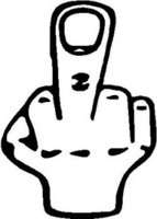 middle_finger_flip_off_die_cut ...