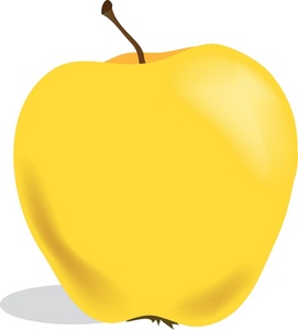 Apple Clipart Image - Yellow Apple