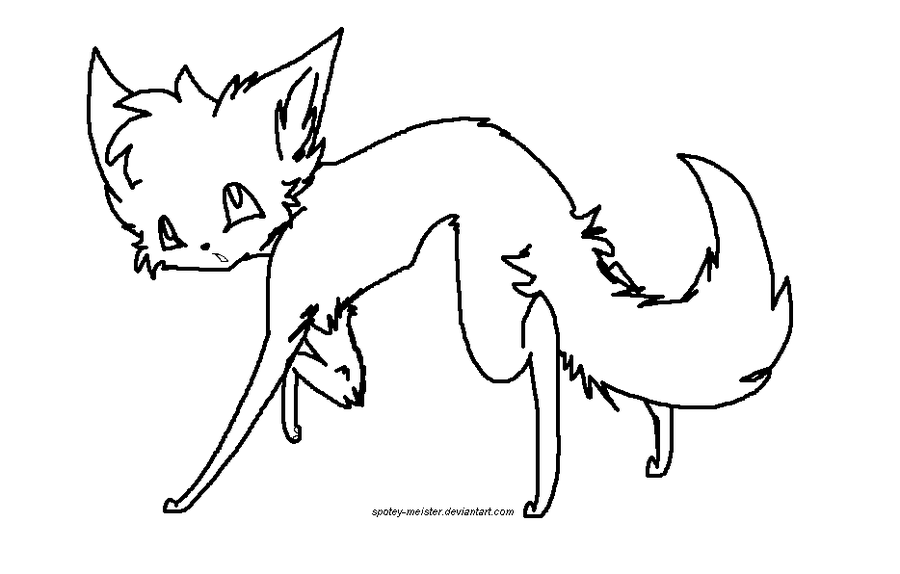 deviantART: More Like free cat line art by
