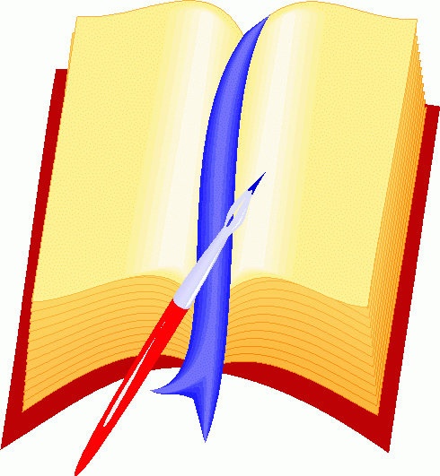 book_&_pen clipart - book_&_pen clip art