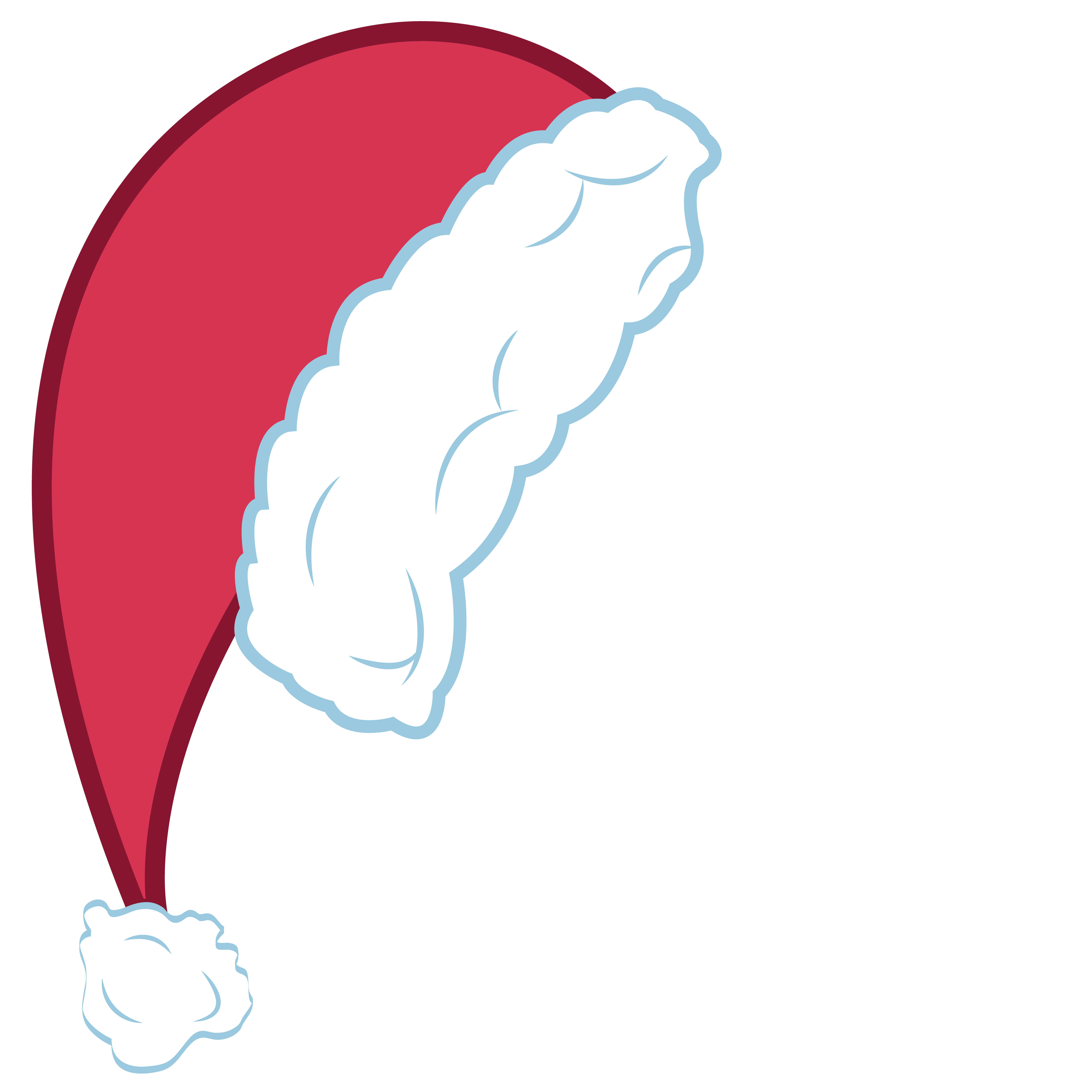 Santa hat clipart vector