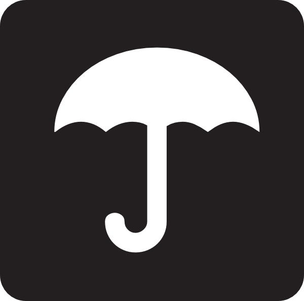 Keep Out Of Rain Symbol Clip Art - vector clip art ...
