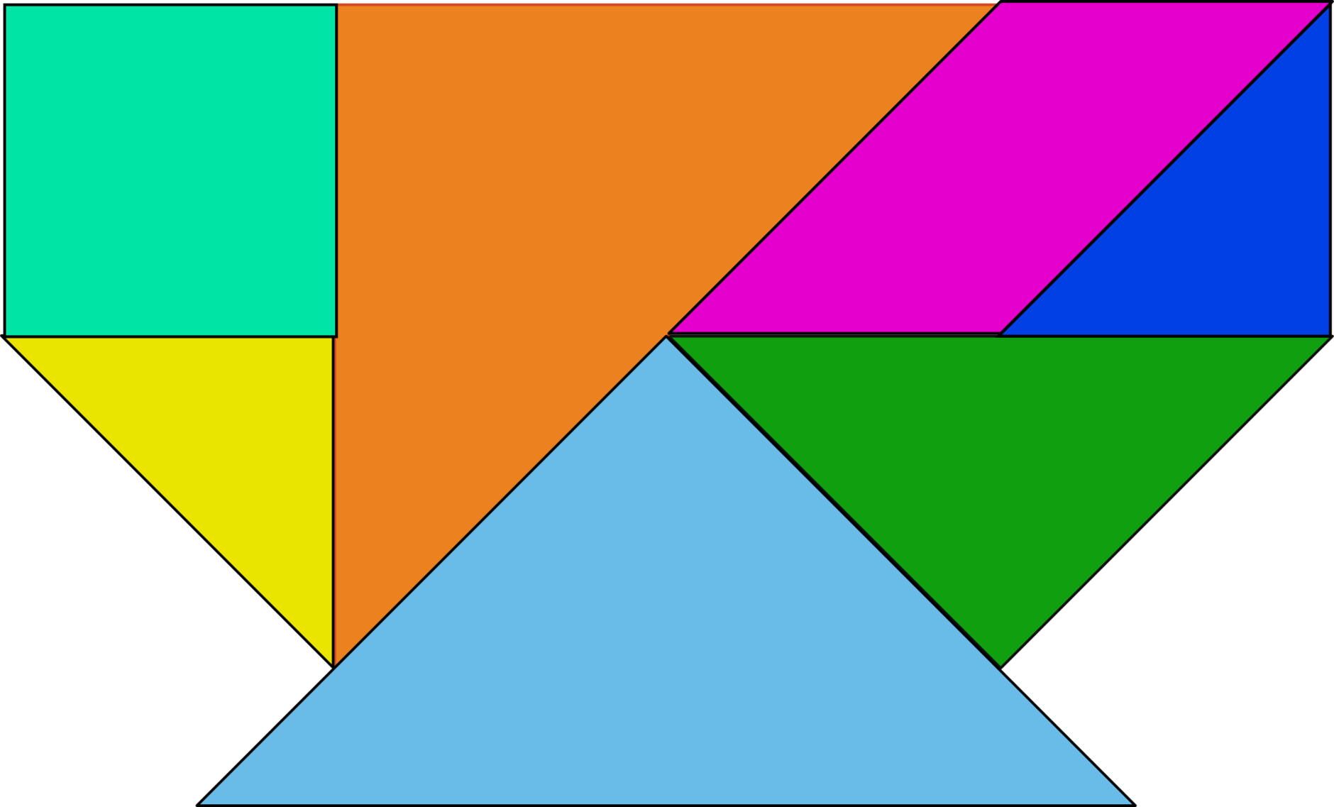 Tangram Art Clipart - Free to use Clip Art Resource