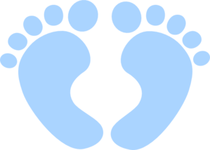 Blue Baby Feet Clipart