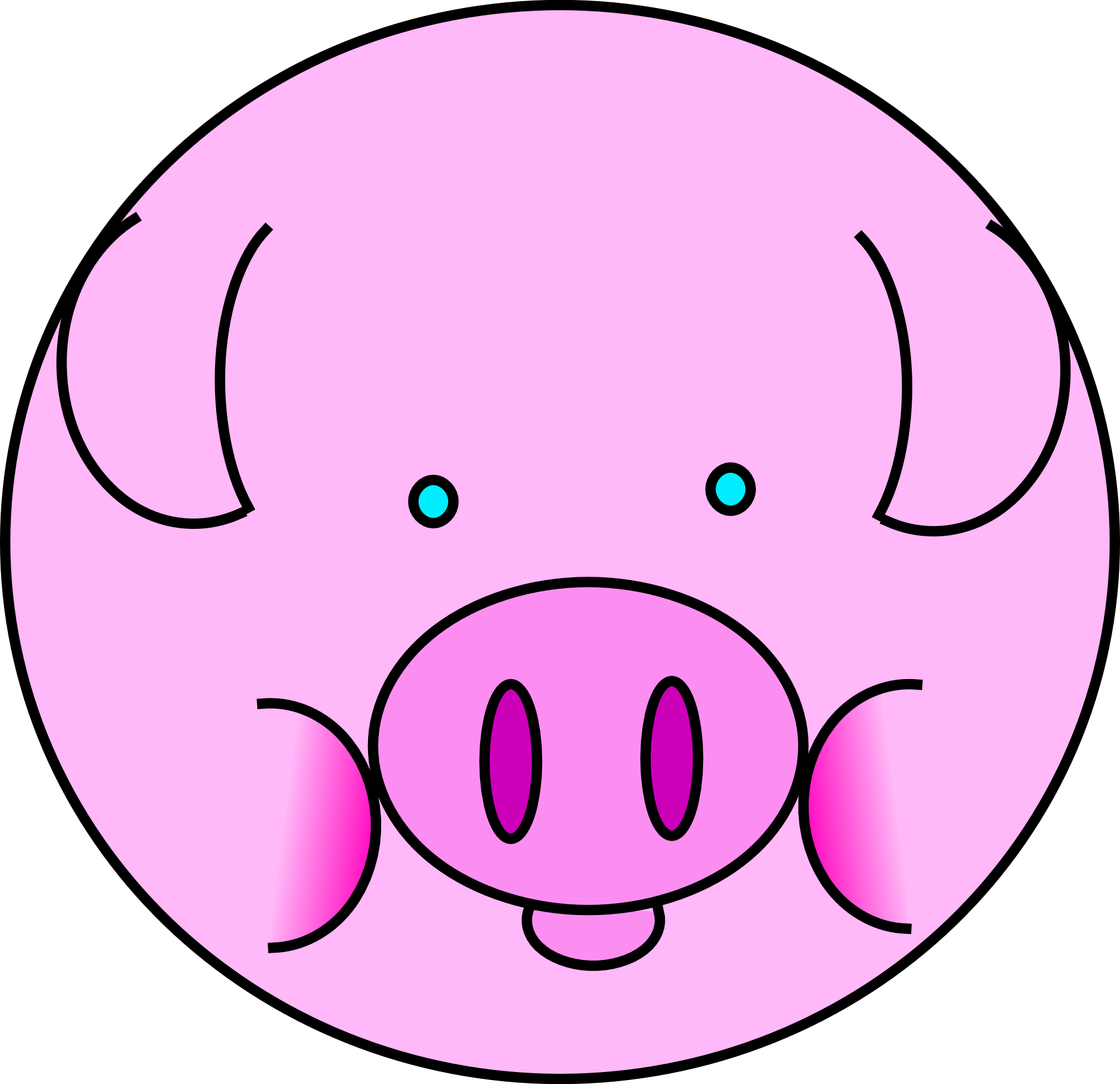 Clip Art: Zz Pig Christmas Xmas Stuffed Animal ...