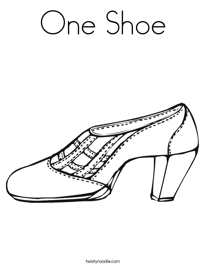 Shoe Coloring Pages - Twisty Noodle