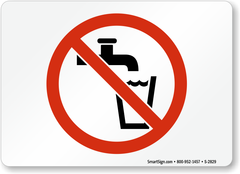 Do Not Drink Water Signs | Non Potable Water Signs