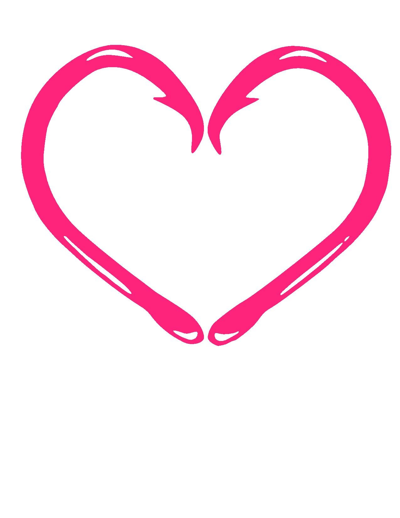 fish hook heart | Random Decals | Minshew Decals