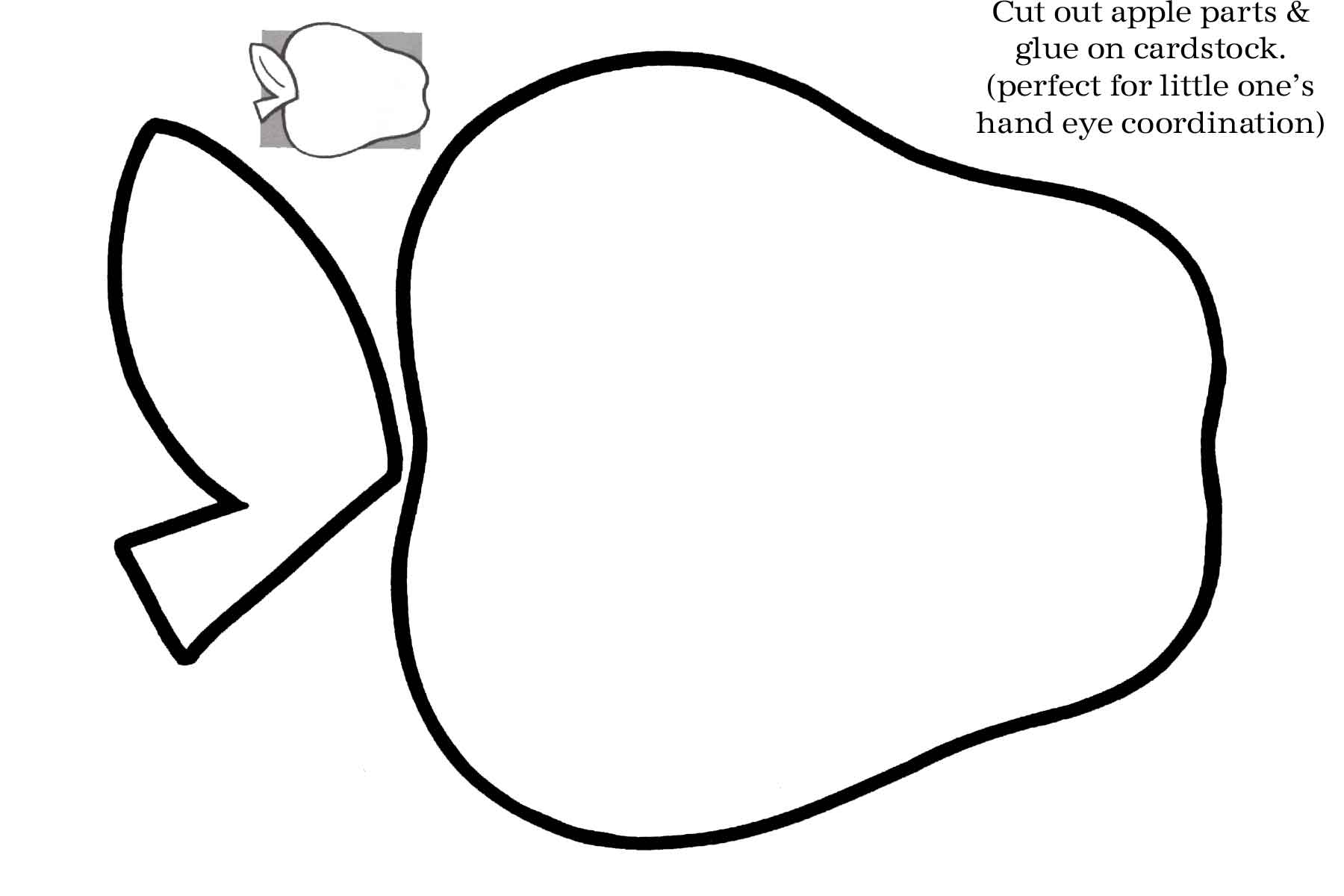 Best Photos of Apple Templates For Preschoolers - Printable Apple ...