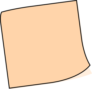 Sticky note clipart