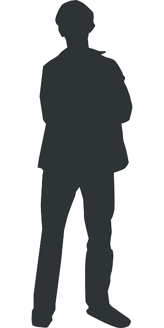 OUTLINE, MAN, SILHOUETTE, PERSON, HUMAN, STANDING - Public Domain ...