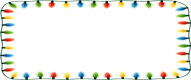 Christmas Lights Banner Clipart