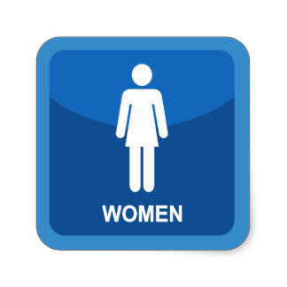 Restroom Stickers | Zazzle