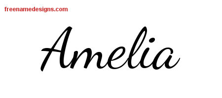 amelia Archives - Free Name Designs