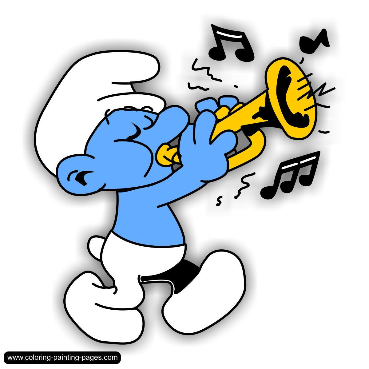 Free Smurfs Hearts Clipart