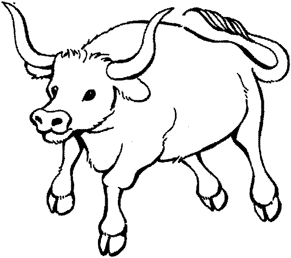 Ox clipart black and white free - ClipartFox