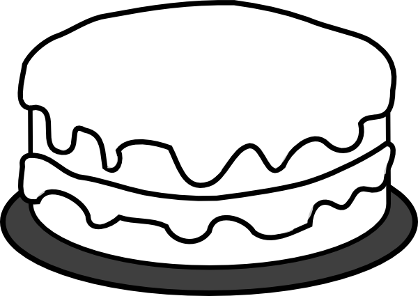 Cake Outline Clipart